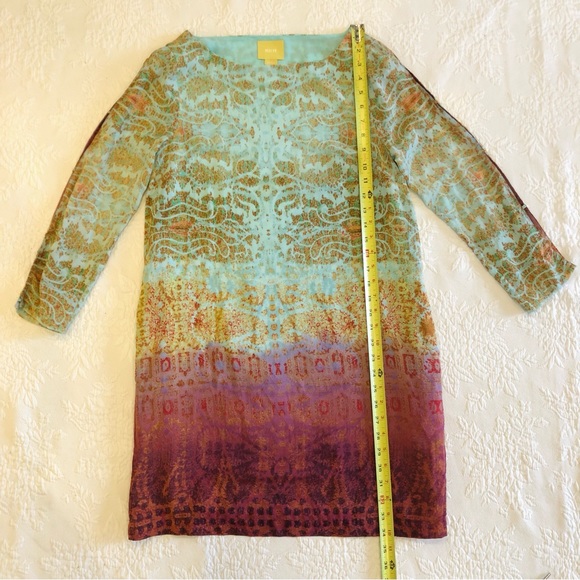 Maeve Cleome Silk Shift Dress, Small - Picture 7 of 13